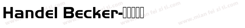 Handel Becker字体转换